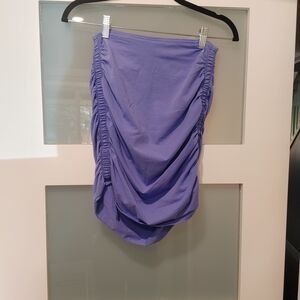 Aritzia Purple Mini Skirt with Ruching